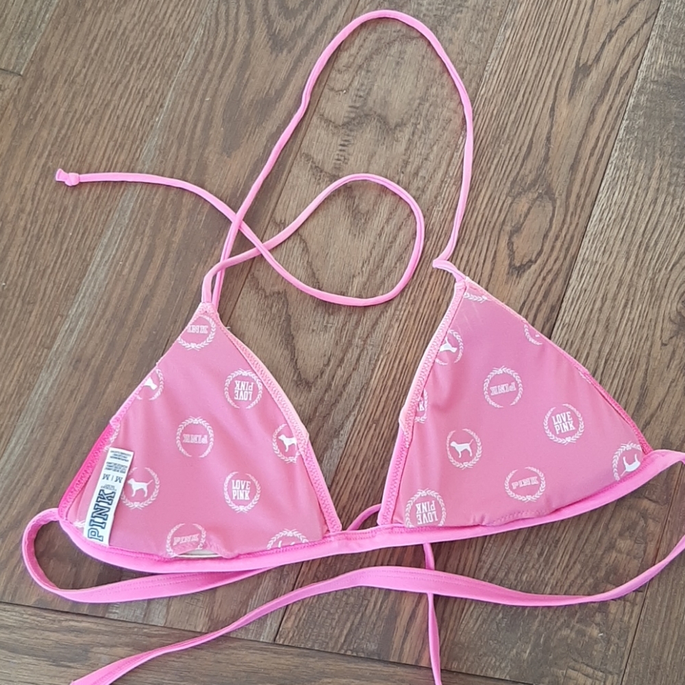 Victoria's secret pink triangle bikini tie top - Picture 3 of 6